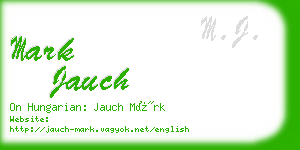 mark jauch business card